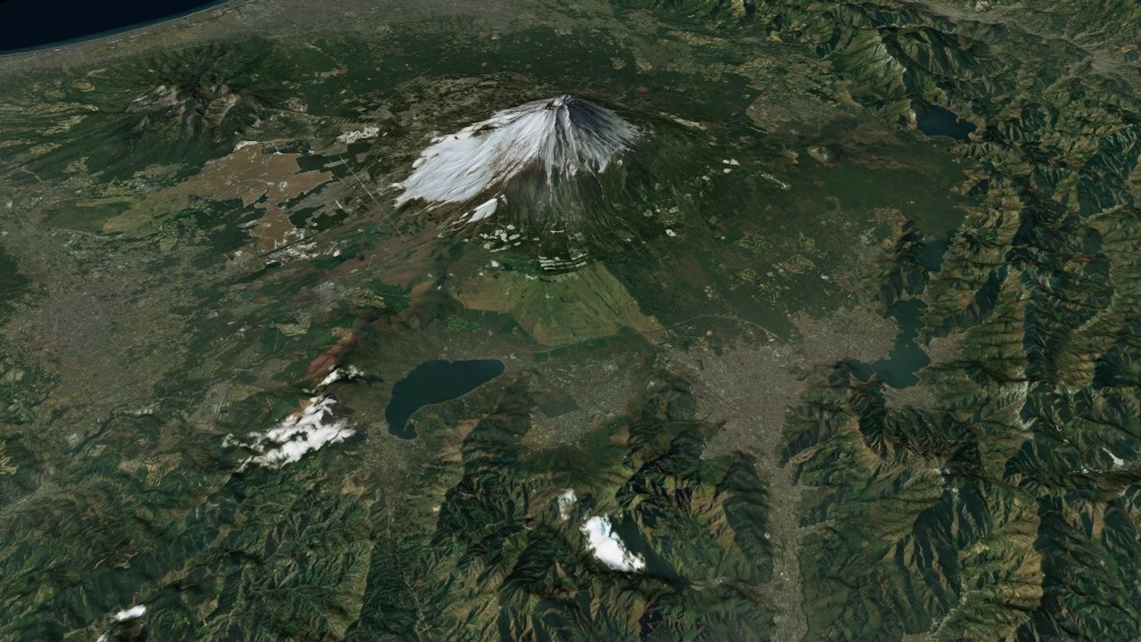 Mount Fuji Japan 3D model_5