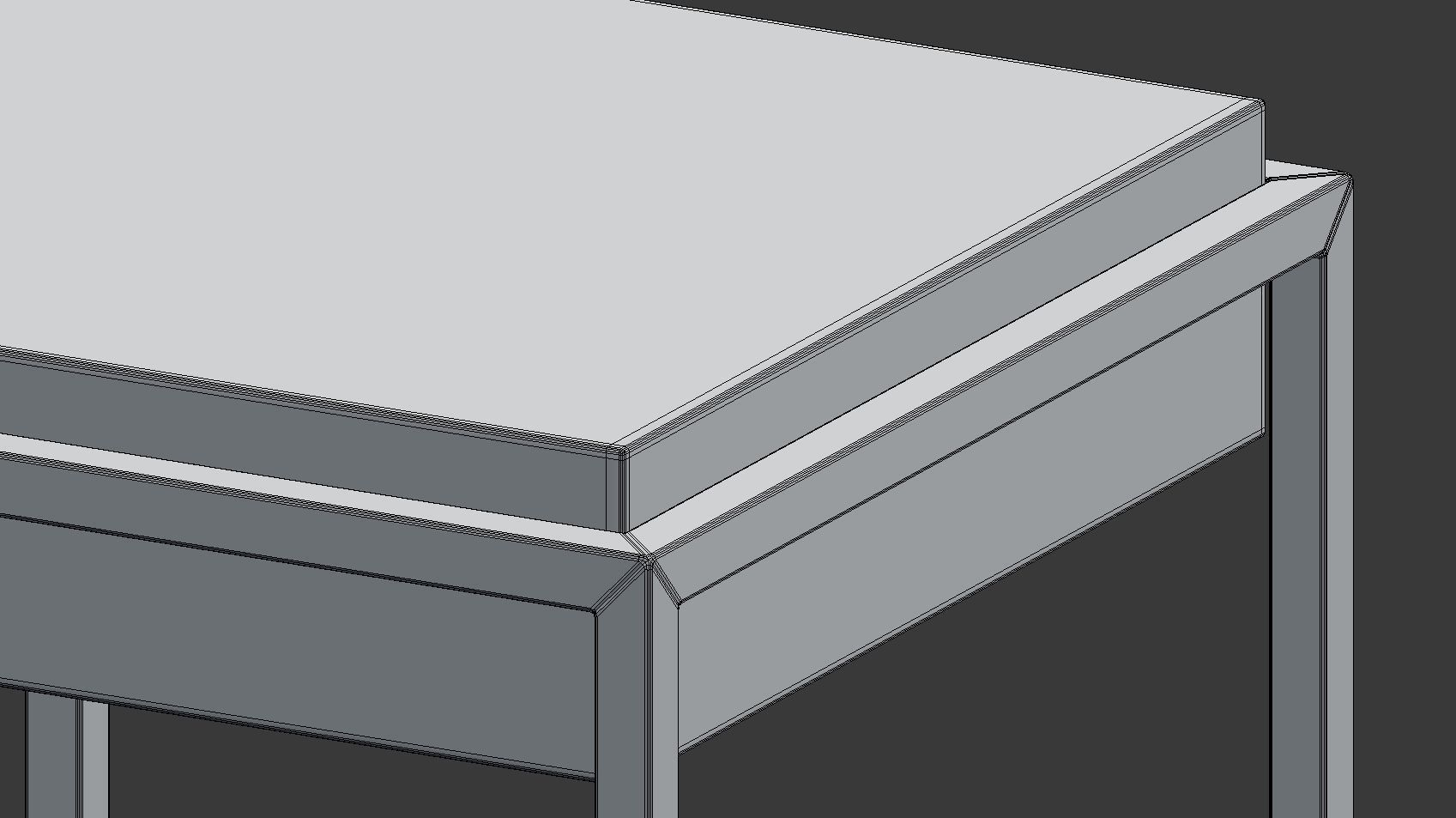 Modern Nightstand 3D model_7