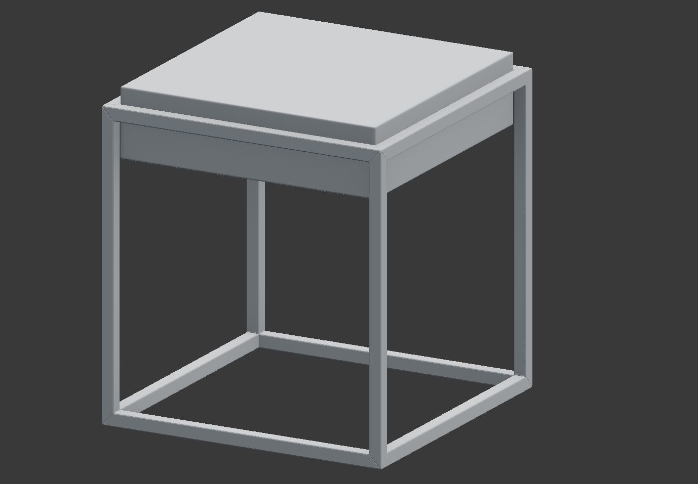 Modern Nightstand 3D model_3