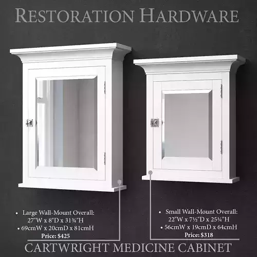 RH CARTWRIGHT MEDICINE CABINET