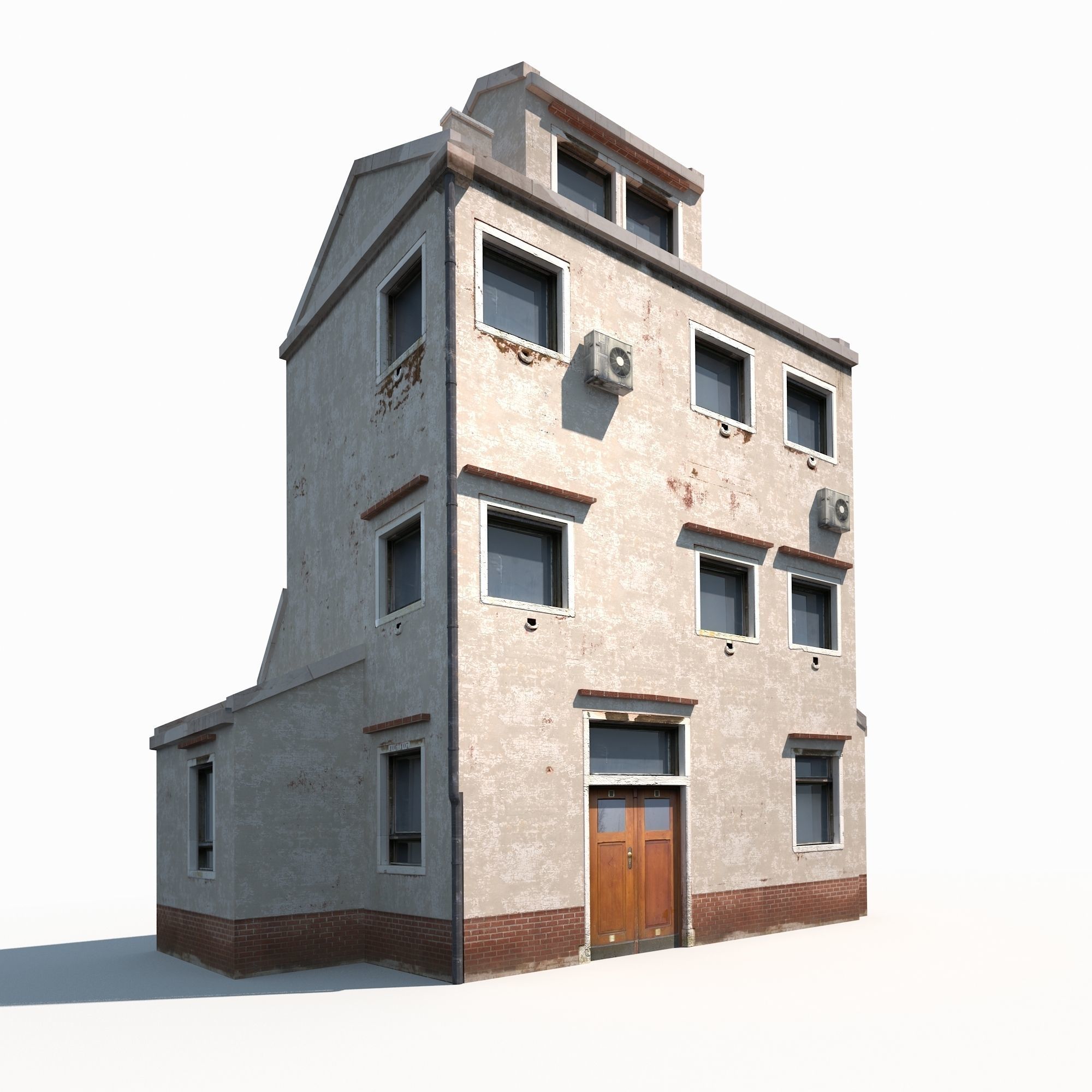 Old Building 186 Low Poly Low-poly 3D model_3