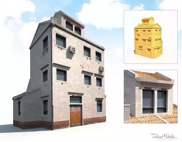 Old Building 186 Low Poly