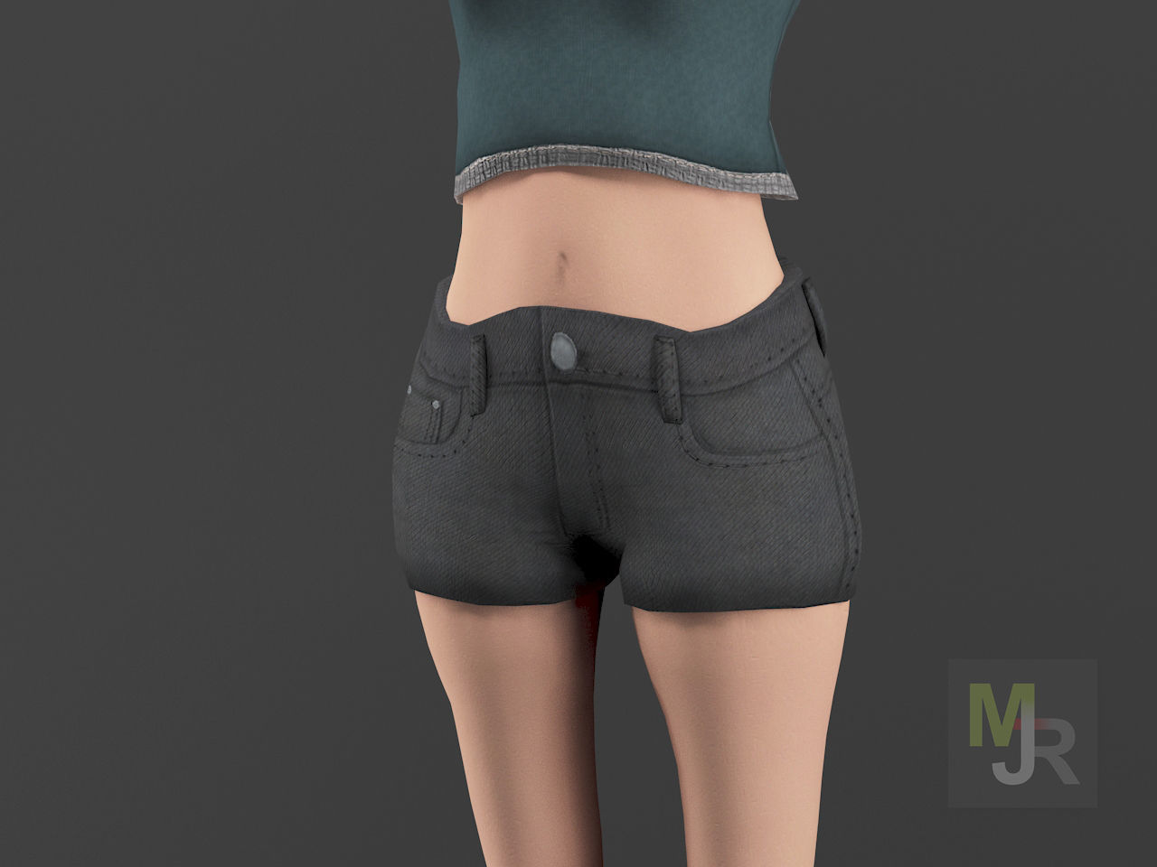 Female Toon Motion Pack Low-poly 3D model_20