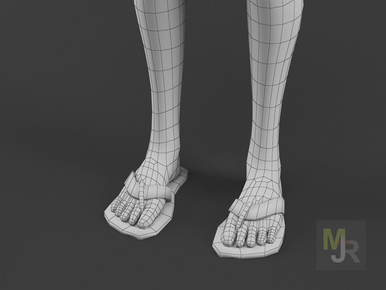 Female Toon Motion Pack Low-poly 3D model_36