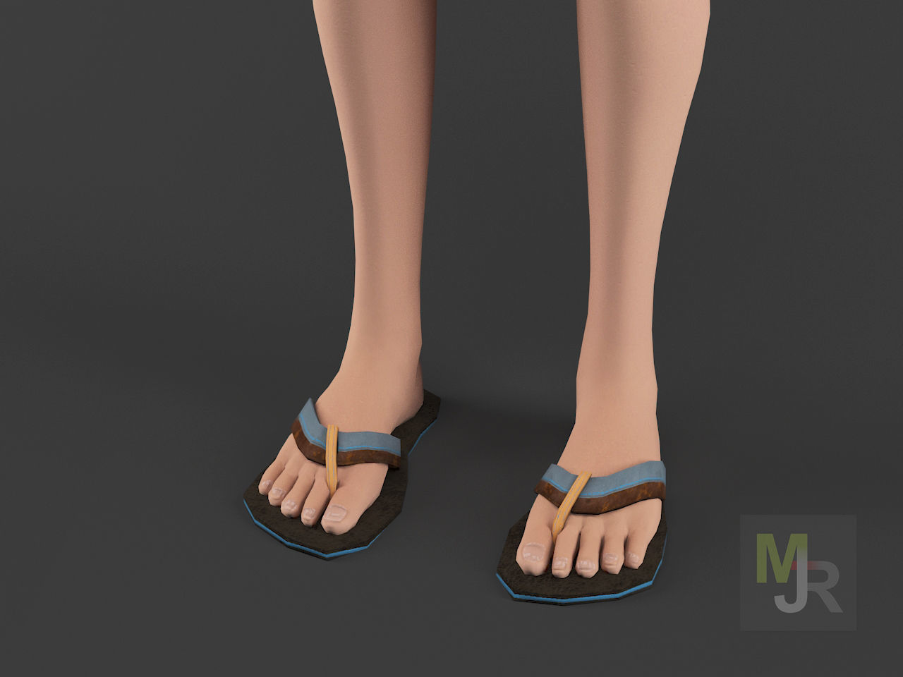 Female Toon Motion Pack Low-poly 3D model_23