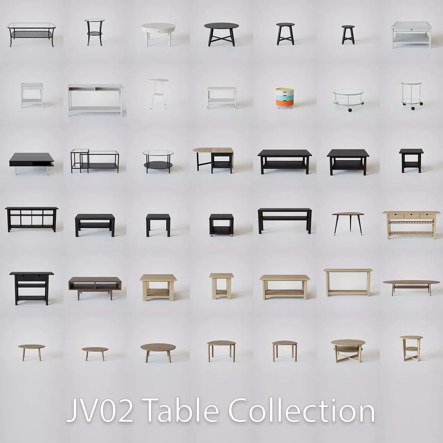 JV02 Collection Tables 3D model_0