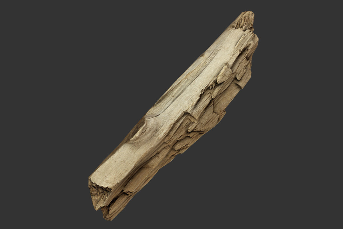 Broken Plank Low-poly 3D model_6
