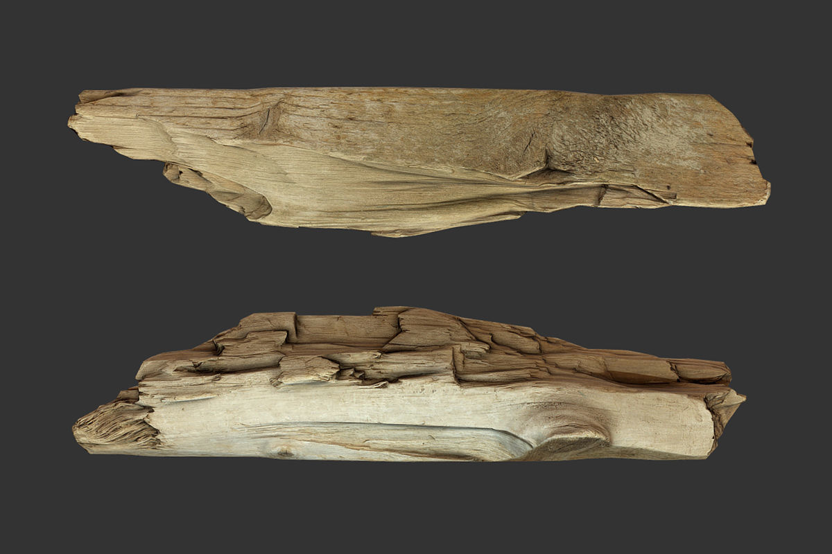 Broken Plank Low-poly 3D model_1
