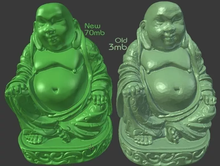 Buddha Hi-Res statue Flat Bottom Free 3D print model