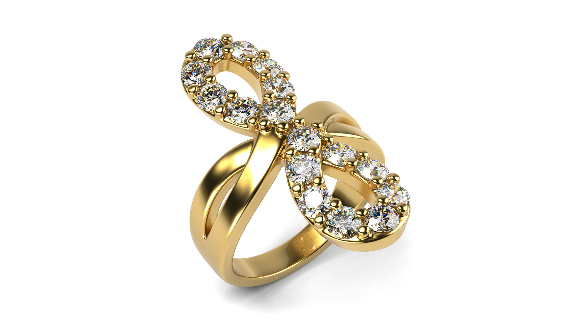 Infinity Ring 3D print model_1