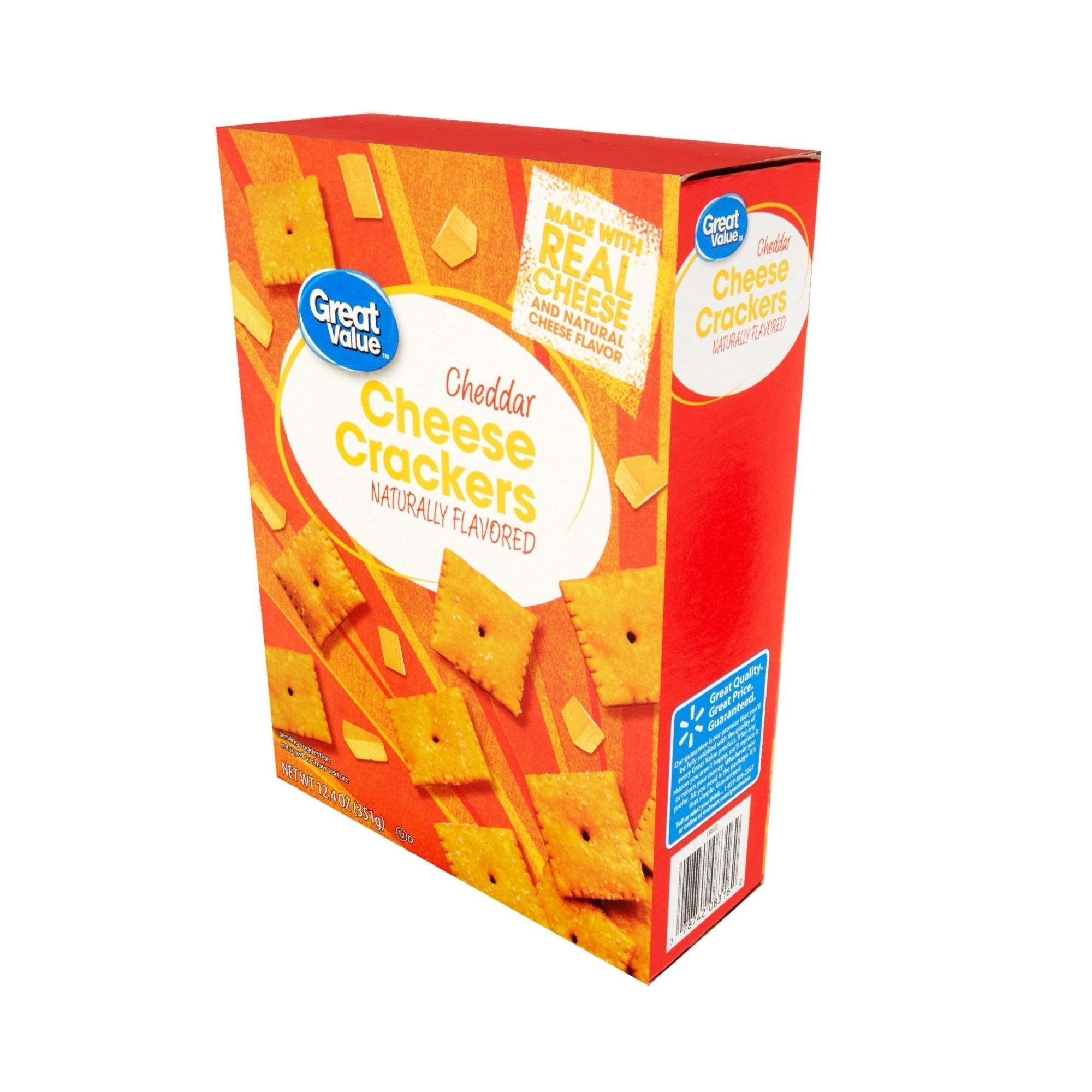 Great Value Cheddar Cheese Crackers 12 oz Low-poly 3D model_1