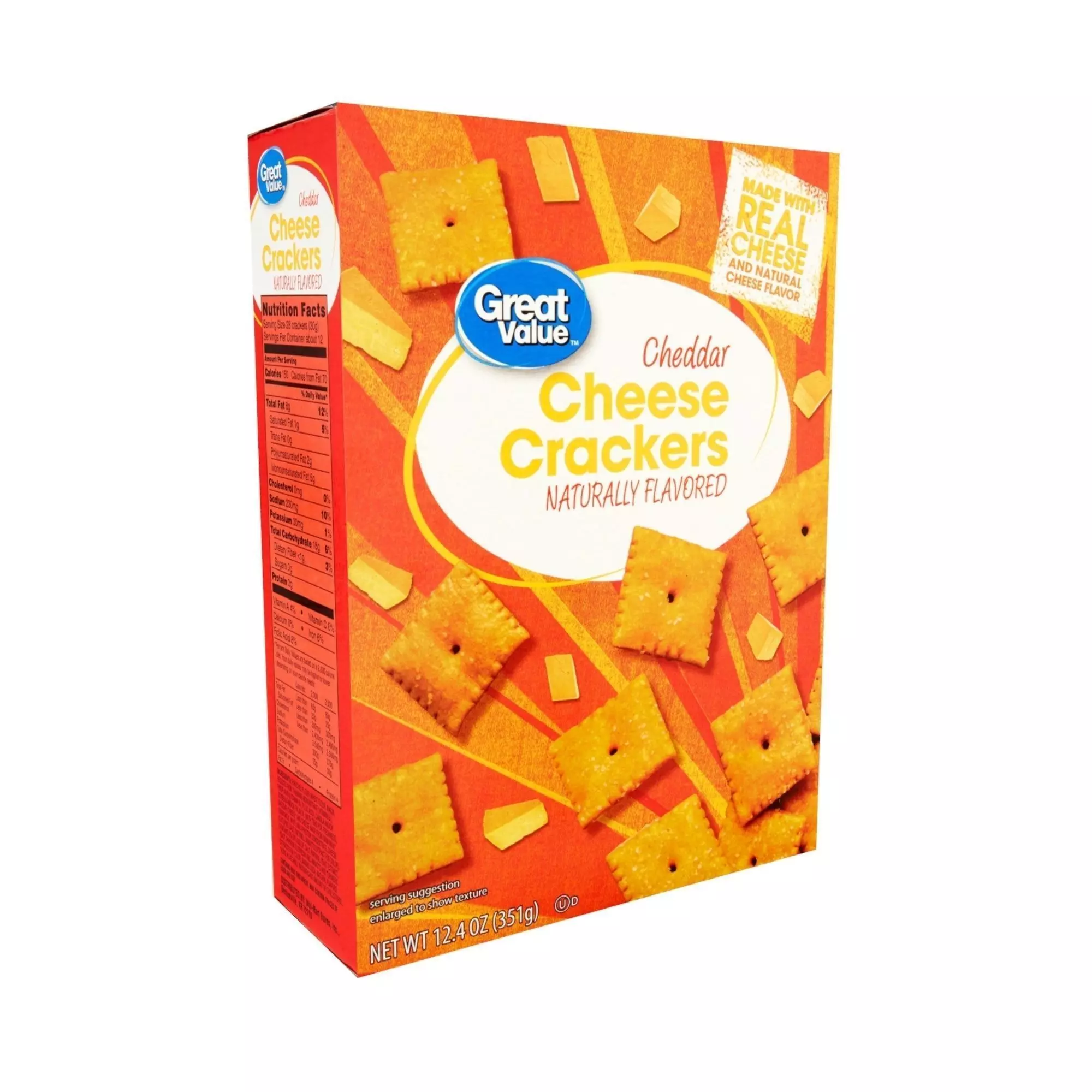 Great Value Cheddar Cheese Crackers 12 oz Low-poly 3D model_0