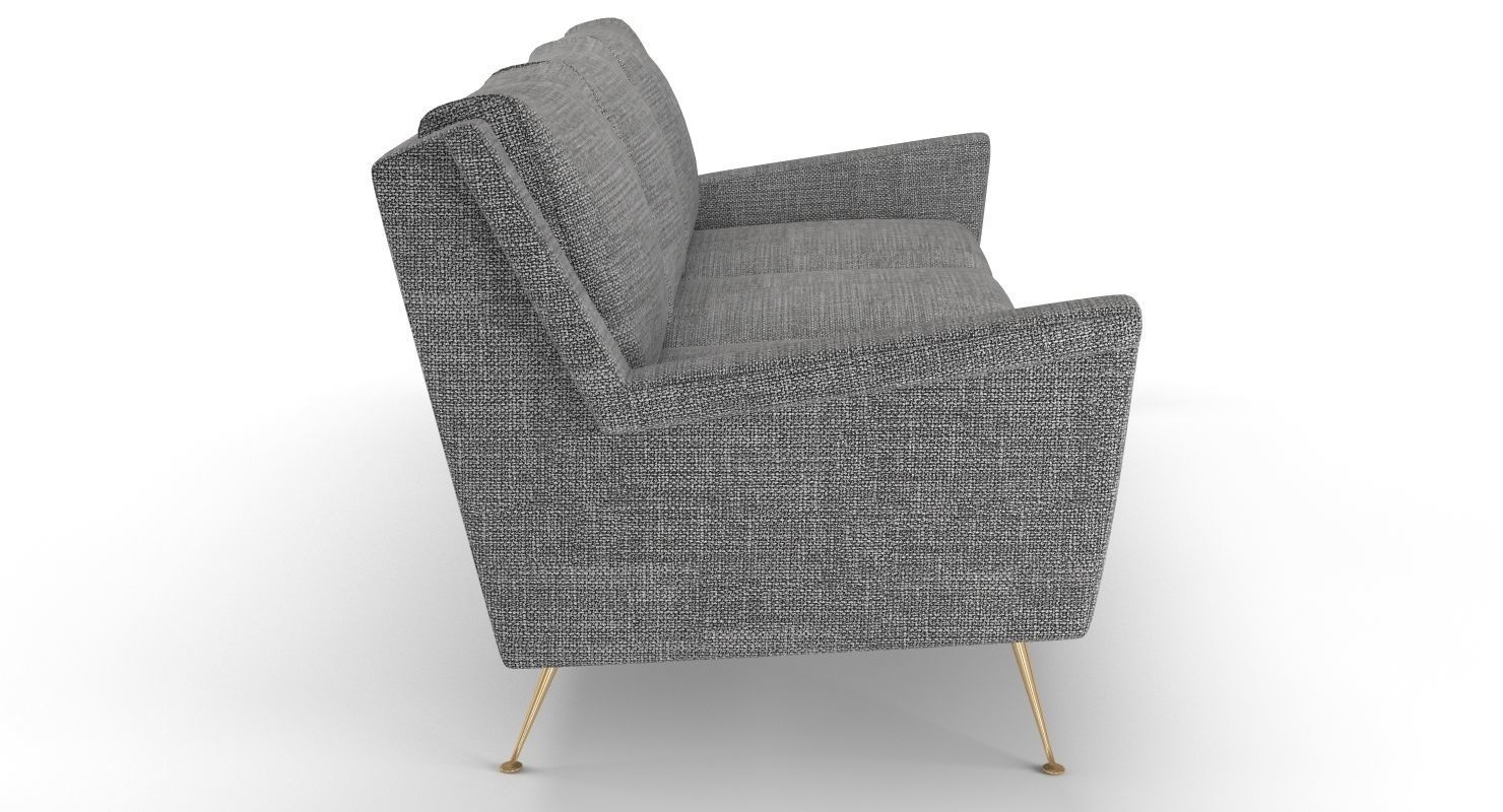 West Elm Carlo Mid-Century Sofa 3D model_3