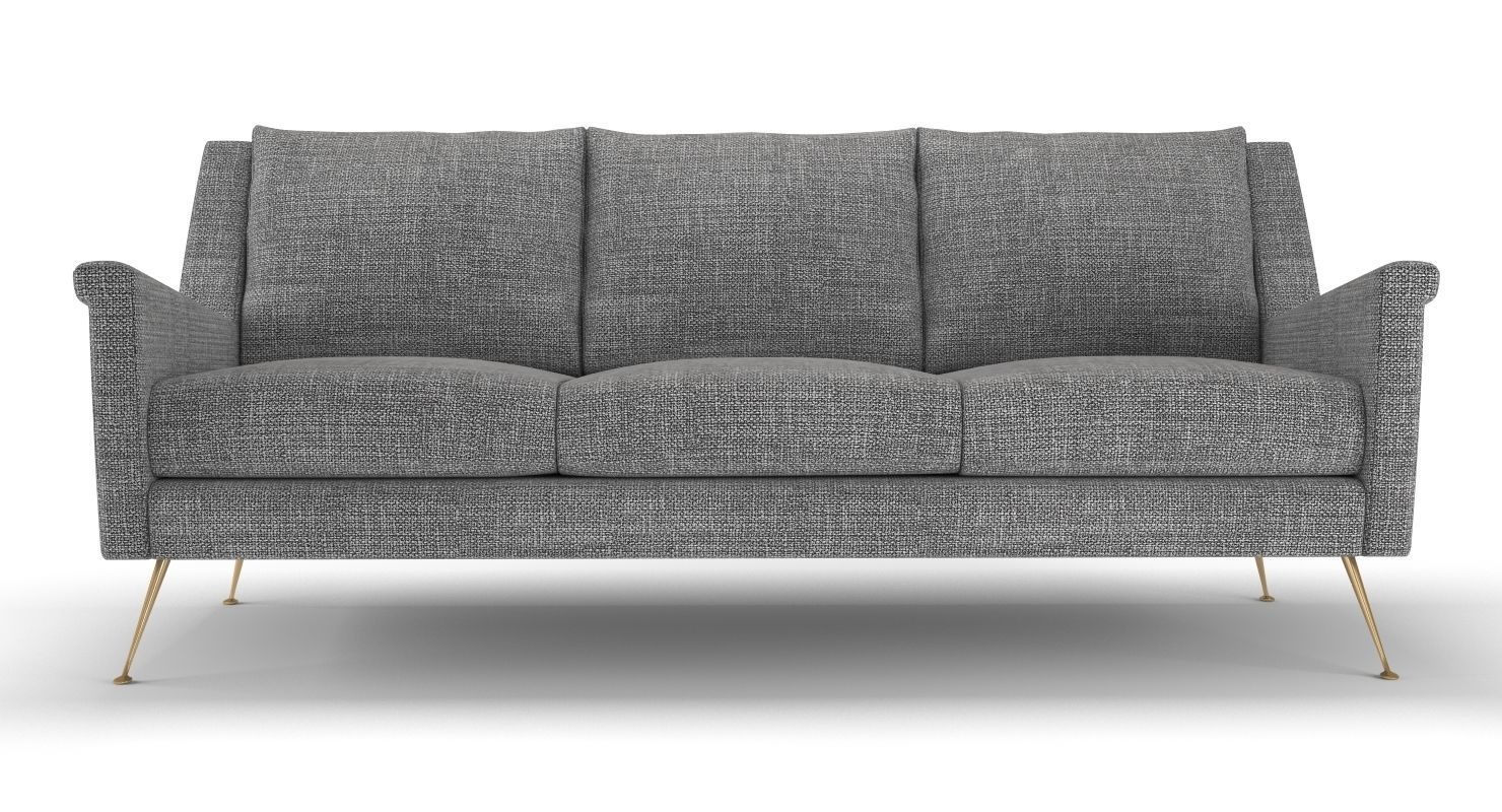 West Elm Carlo Mid-Century Sofa 3D model_6