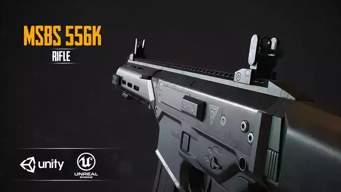 MSBS 556K Low-poly 3D model