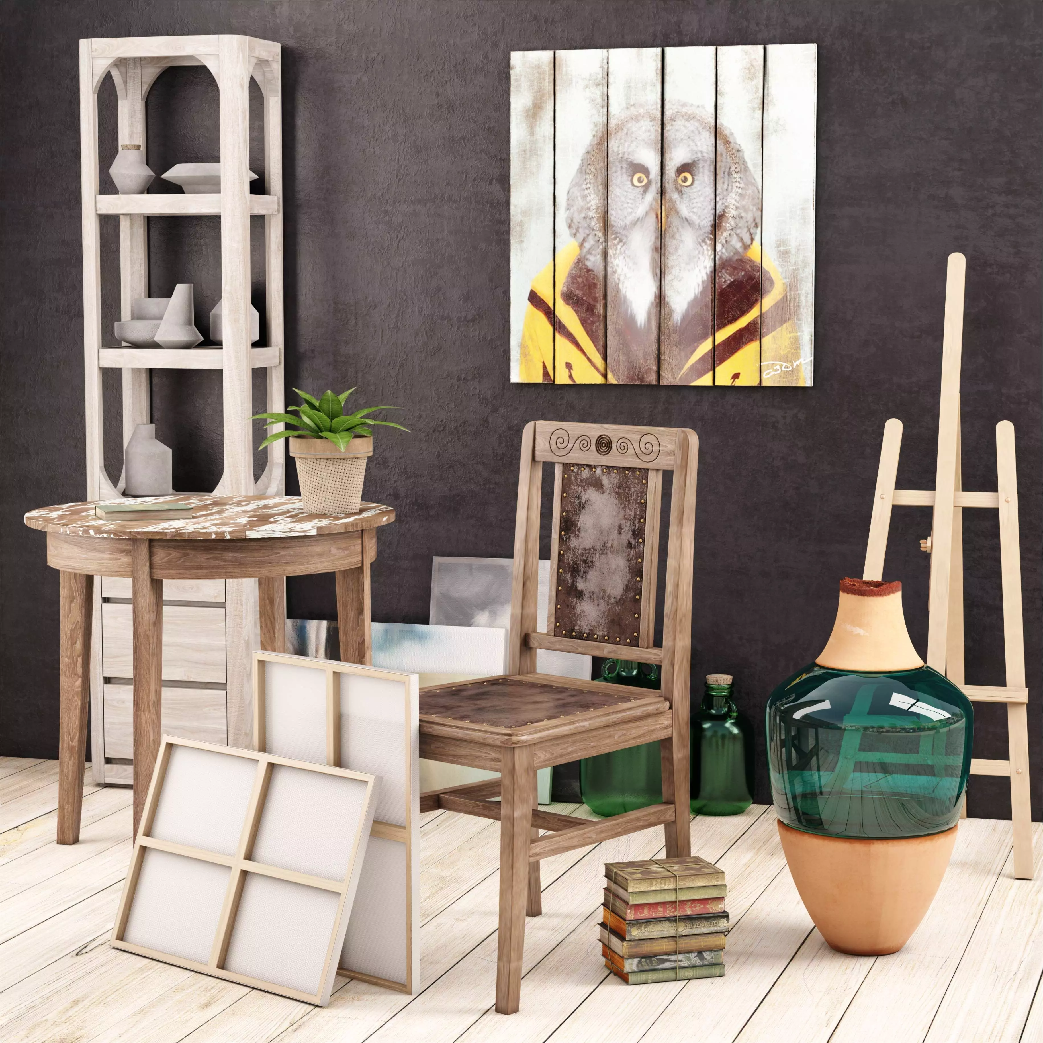 Collection artist vase 3D model_0