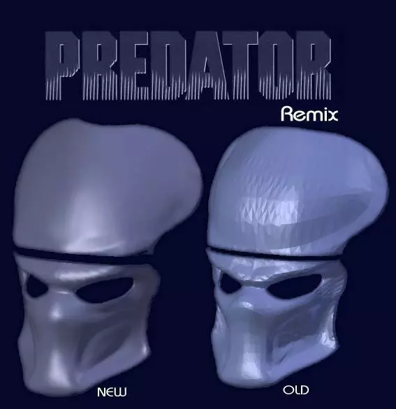 Predator Mask - HD Remix Free 3D print model_0