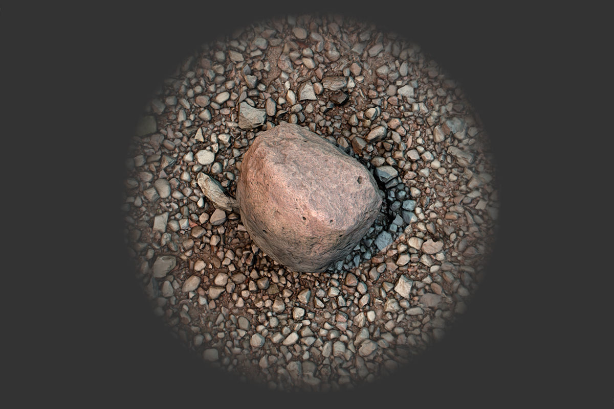 Boulder on Ground Low-poly 3D model_7