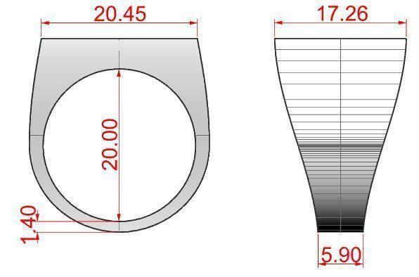 Sons of anarchy 2 rings 3D print model_6