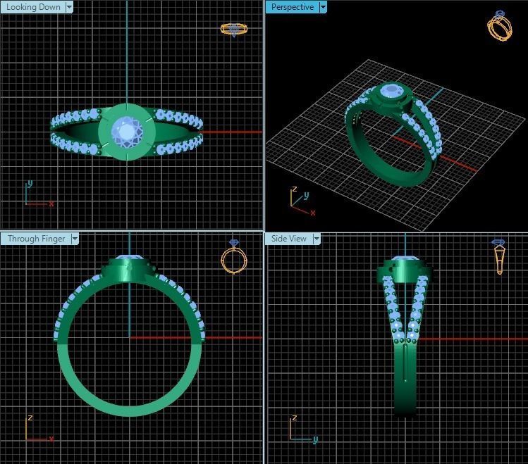 Ring R0461 3D print model_2