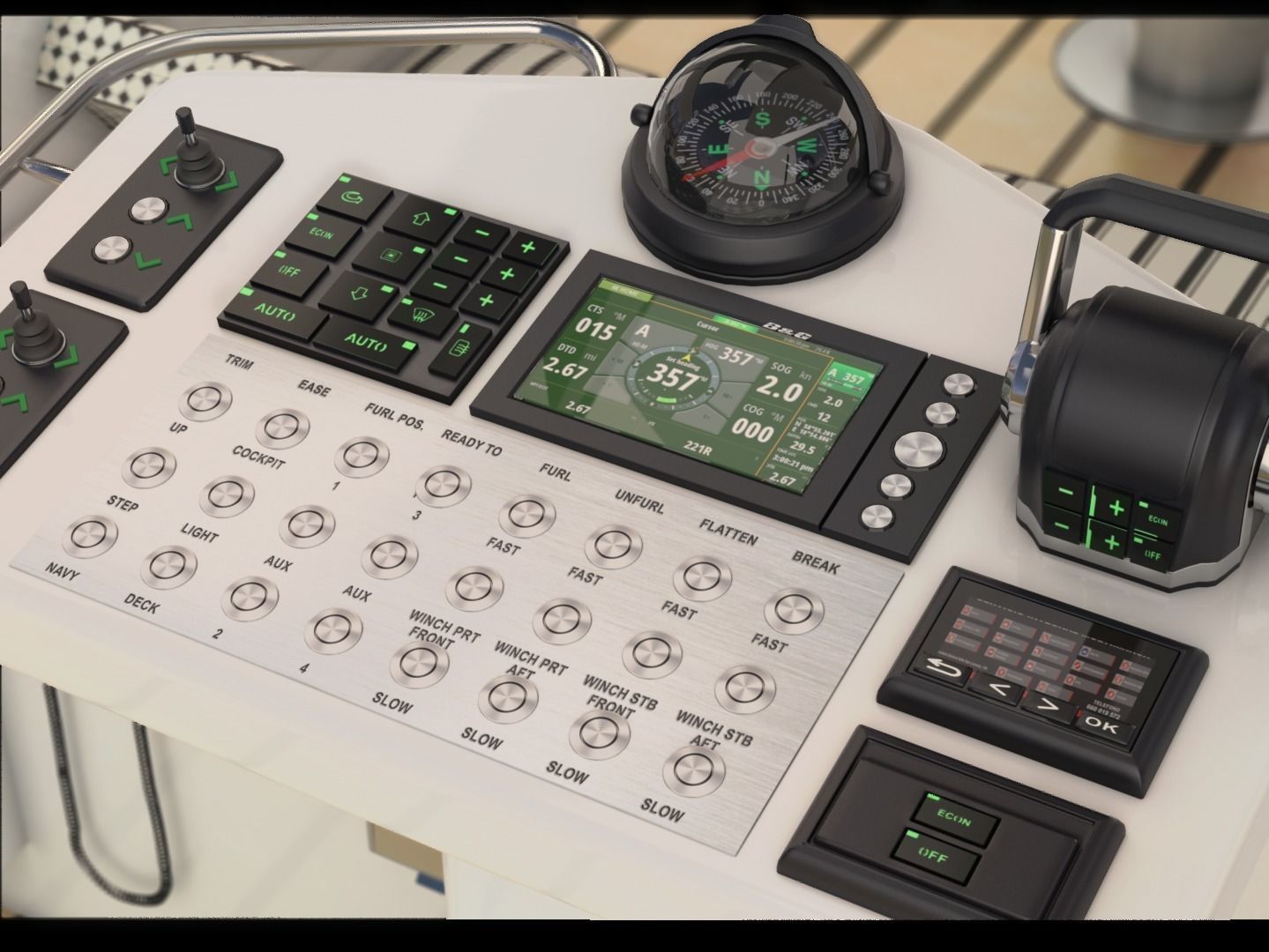 Hanse 675 yacht  3D model_4