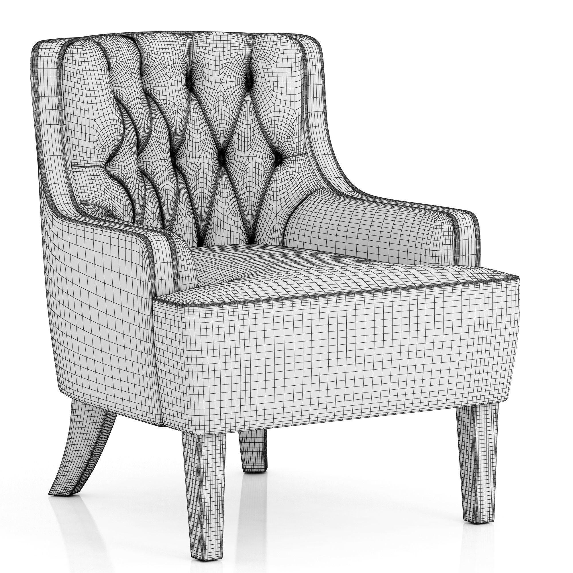 Dantone Home Richmond chair 3D model_8