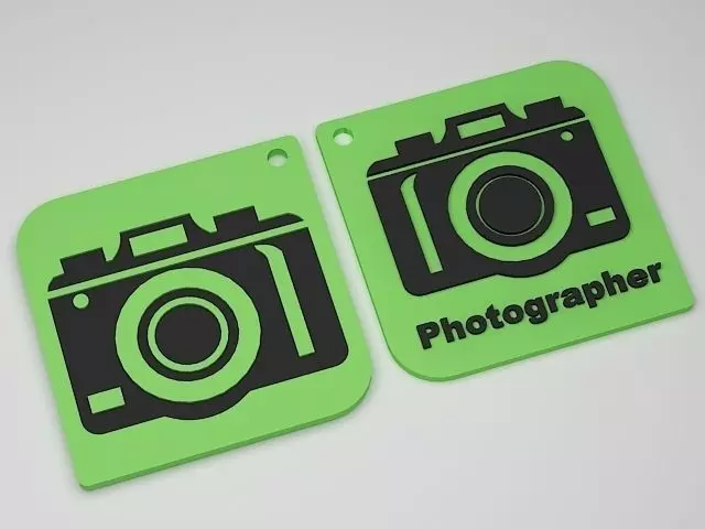 Camera Keychain 3D print model_0