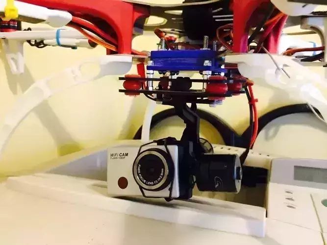 DJI F550 Quanum 2-axis gimbal clamp