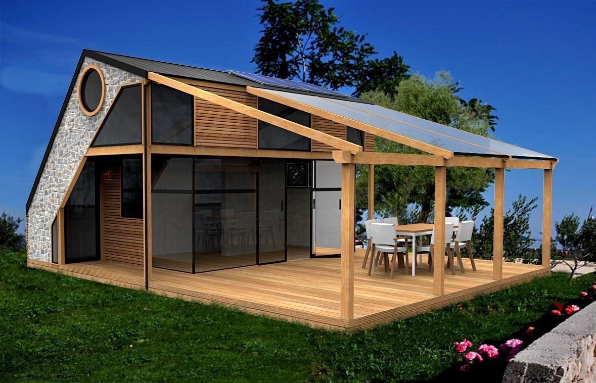 modern house  Low-poly 3D model_0