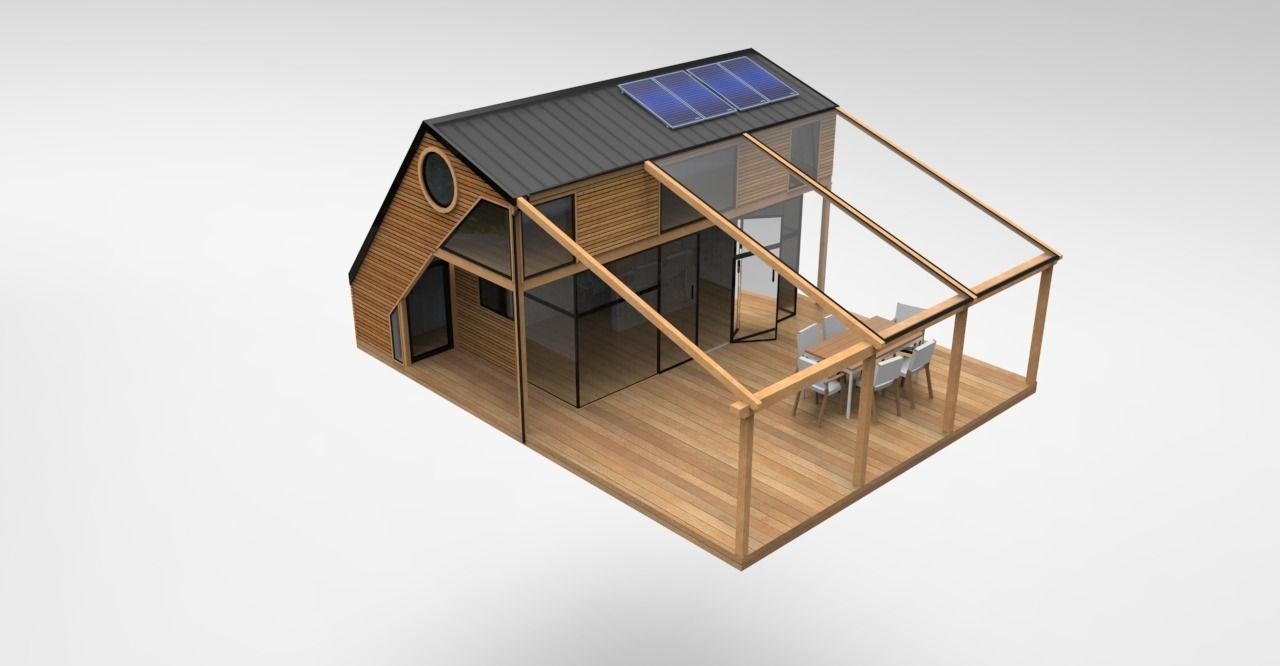 modern house  Low-poly 3D model_6