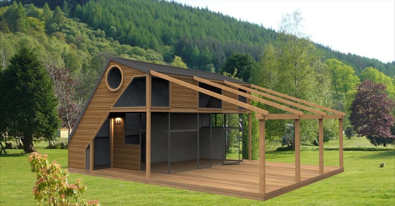 modern house  Low-poly 3D model_4