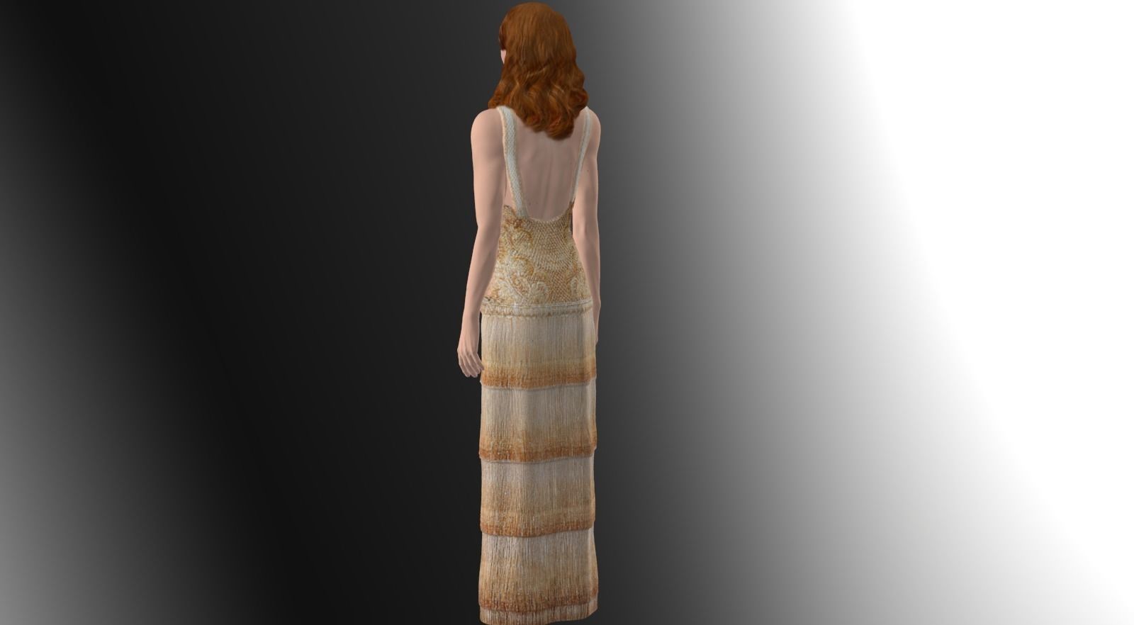 Emma Stone ready for full color 3D printing 3D print model_7