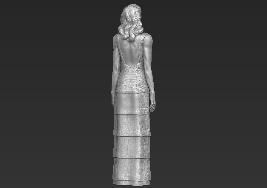 Emma Stone ready for full color 3D printing 3D print model_16