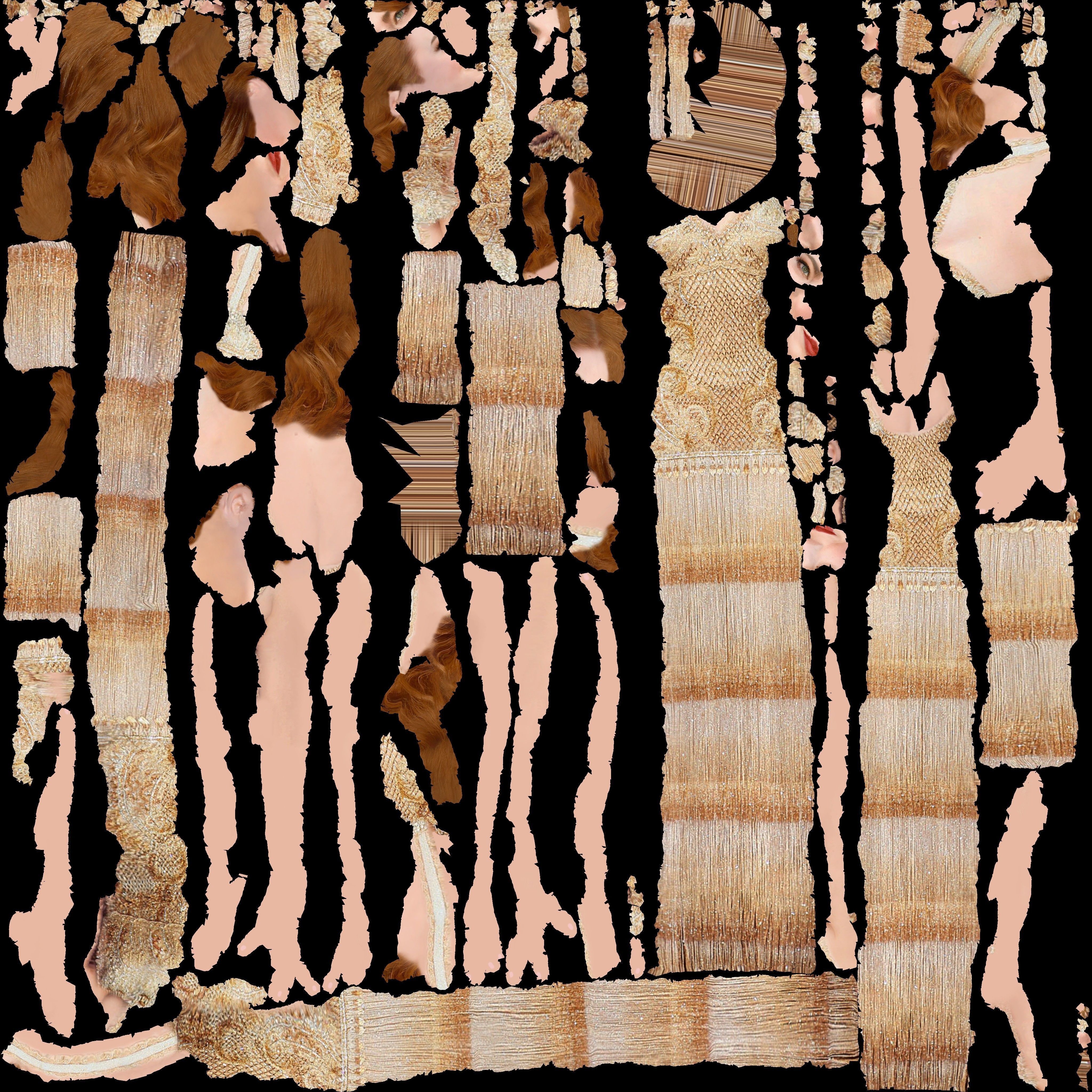 Emma Stone ready for full color 3D printing 3D print model_23