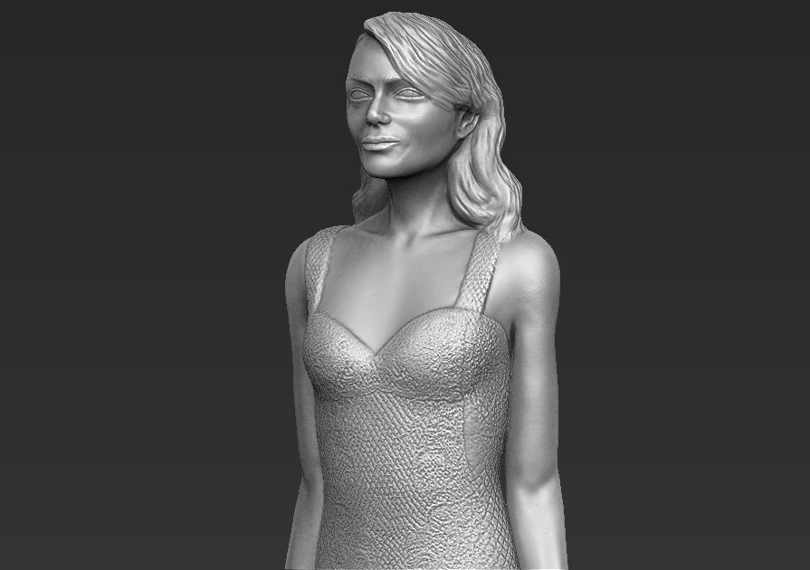Emma Stone ready for full color 3D printing 3D print model_14