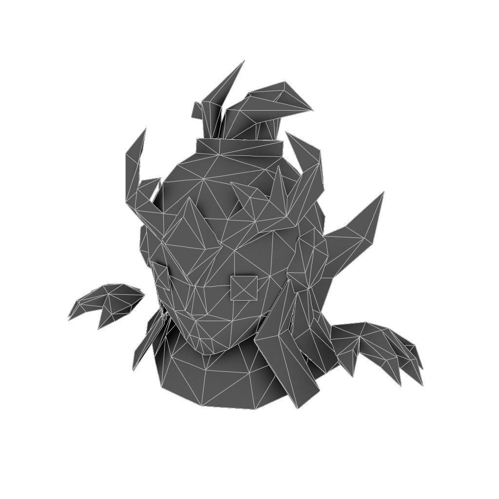 Micro Hero and Monster Set - Low Poly Hand Painted Low-poly 3D model_112