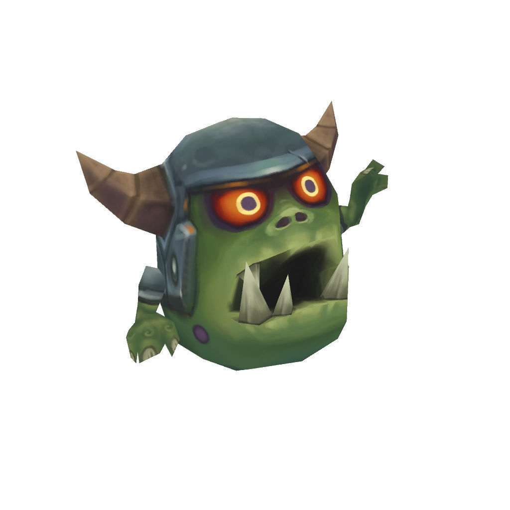 Micro Hero and Monster Set - Low Poly Hand Painted Low-poly 3D model_58