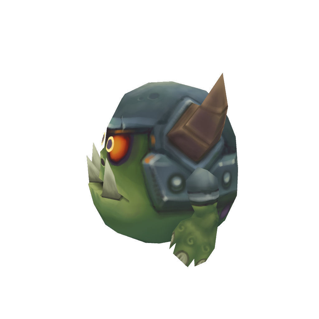 Micro Hero and Monster Set - Low Poly Hand Painted Low-poly 3D model_63