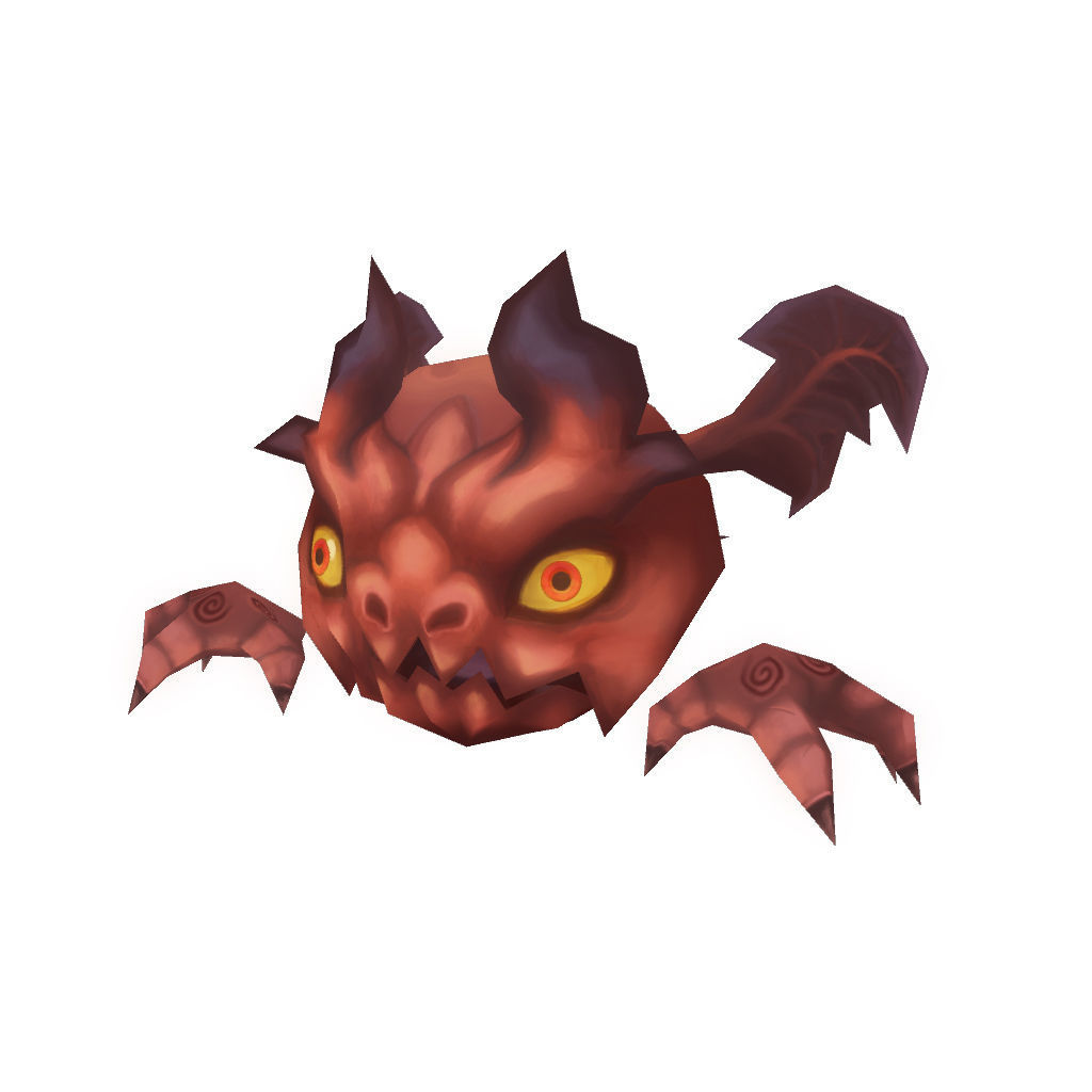 Micro Hero and Monster Set - Low Poly Hand Painted Low-poly 3D model_19