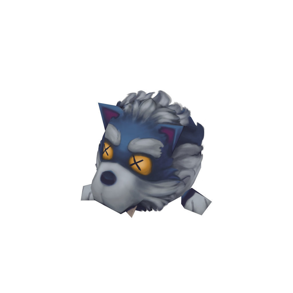 Micro Hero and Monster Set - Low Poly Hand Painted Low-poly 3D model_94