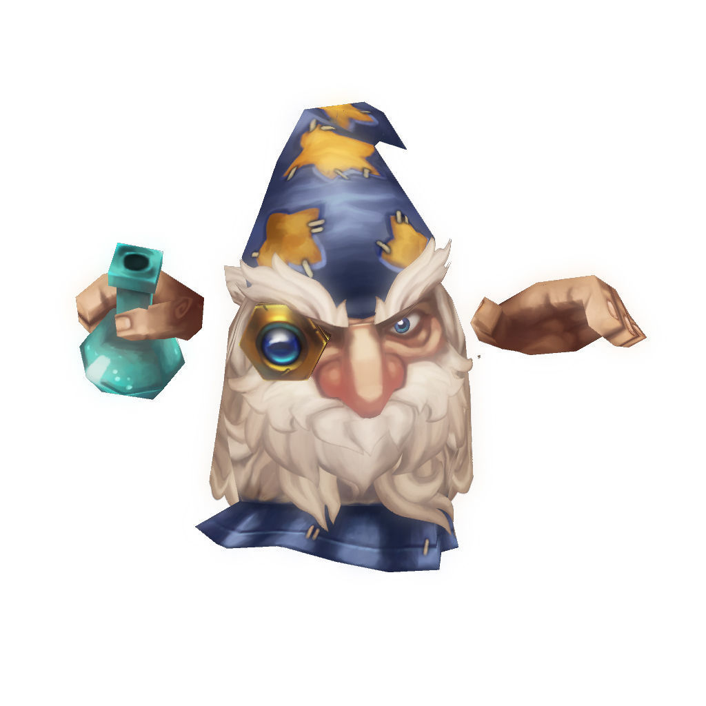 Micro Hero and Monster Set - Low Poly Hand Painted Low-poly 3D model_124