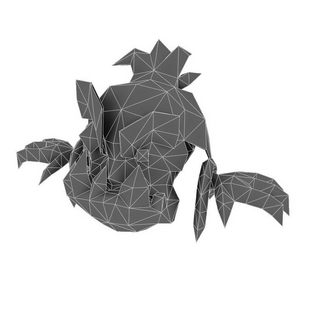 Micro Hero and Monster Set - Low Poly Hand Painted Low-poly 3D model_10