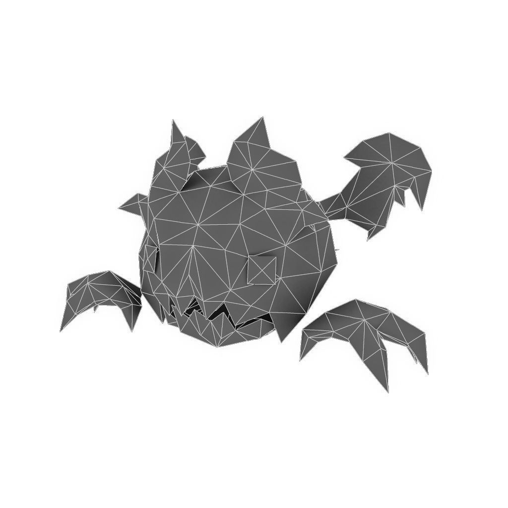 Micro Hero and Monster Set - Low Poly Hand Painted Low-poly 3D model_24