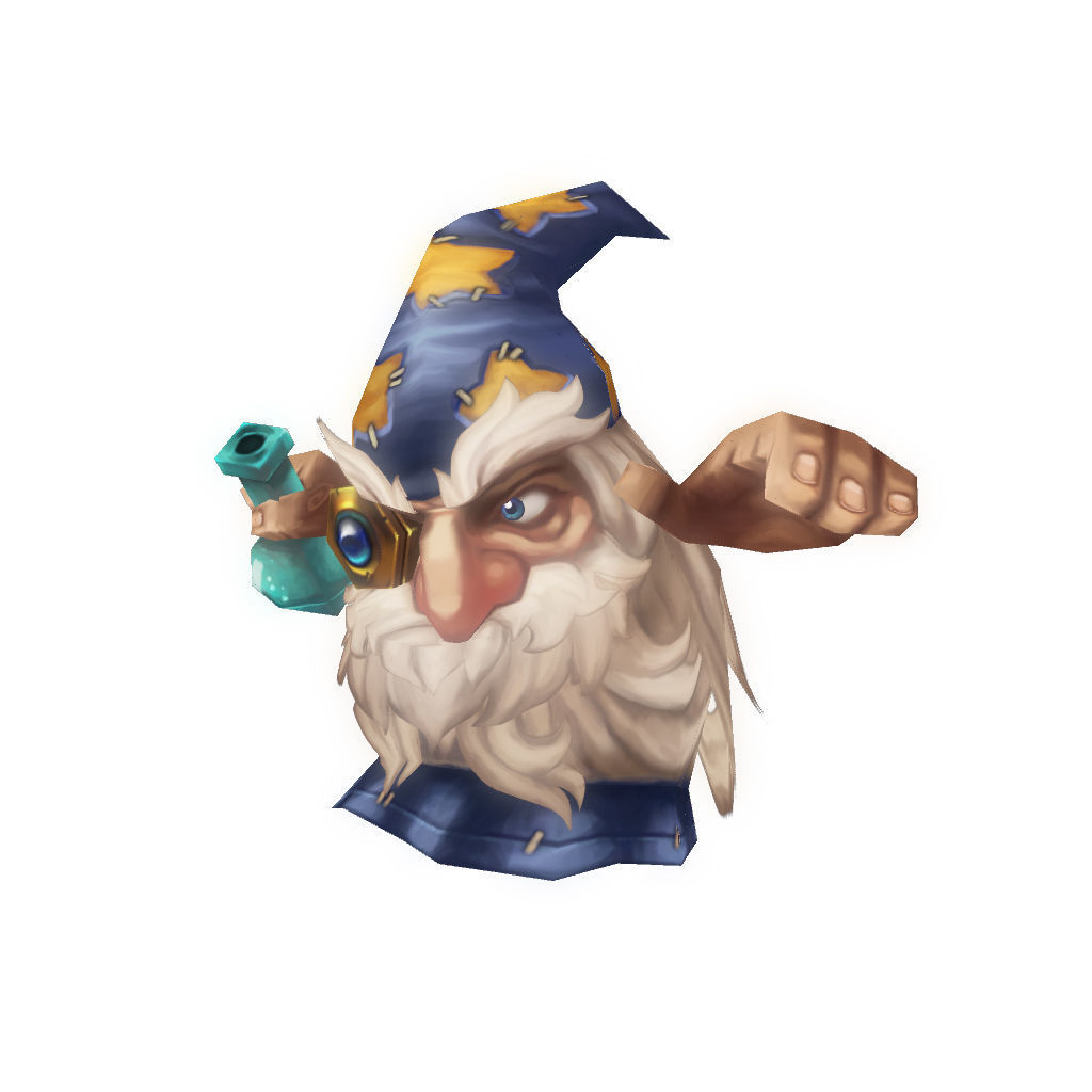 Micro Hero and Monster Set - Low Poly Hand Painted Low-poly 3D model_128