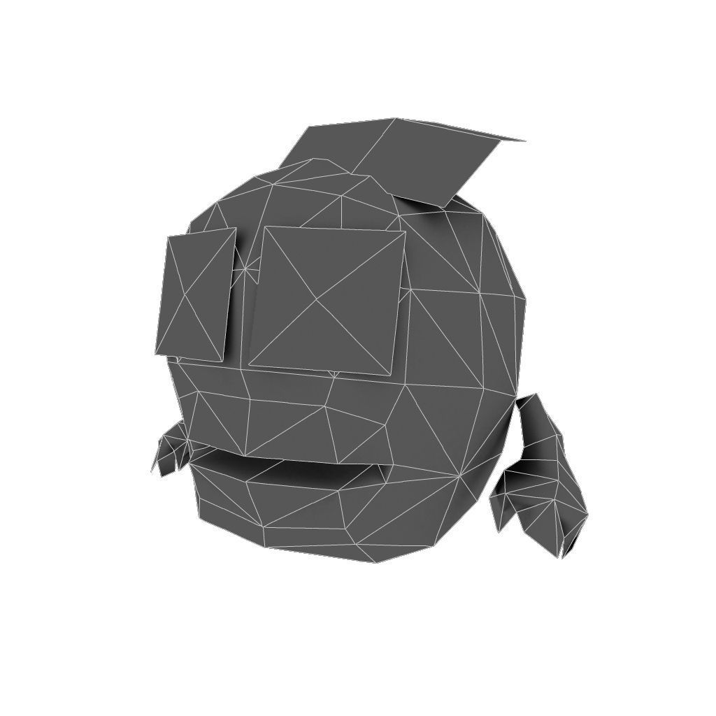 Micro Hero and Monster Set - Low Poly Hand Painted Low-poly 3D model_106