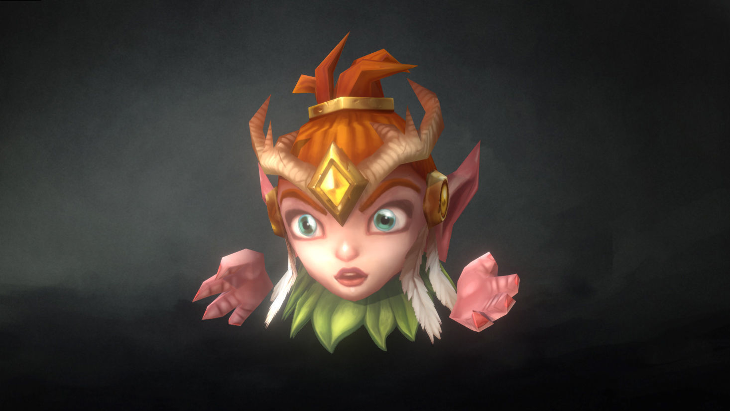 Micro Hero and Monster Set - Low Poly Hand Painted Low-poly 3D model_107