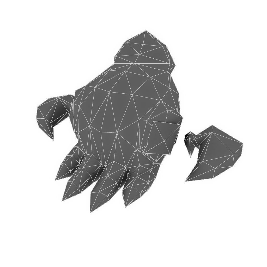 Micro Hero and Monster Set - Low Poly Hand Painted Low-poly 3D model_80