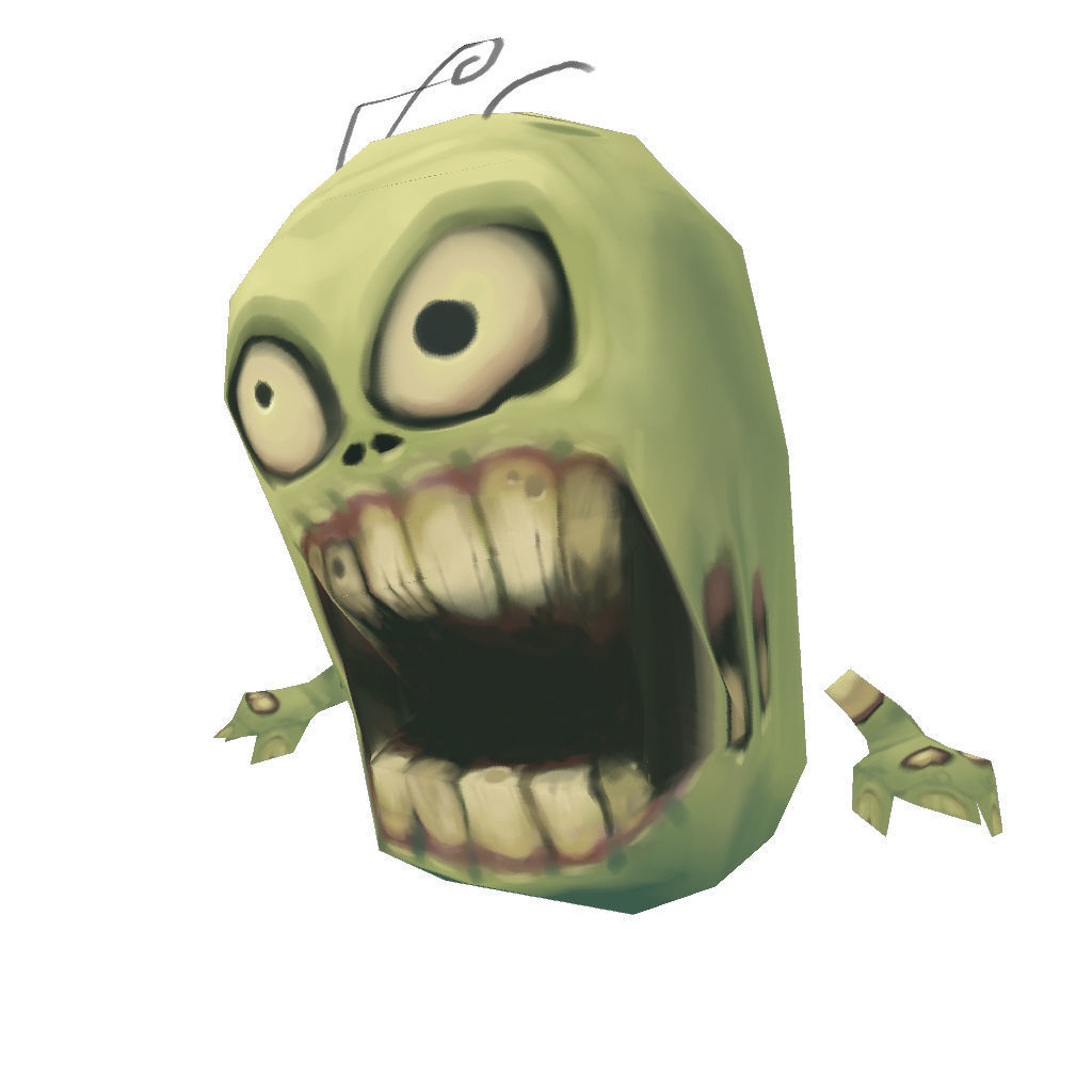 Micro Hero and Monster Set - Low Poly Hand Painted Low-poly 3D model_101