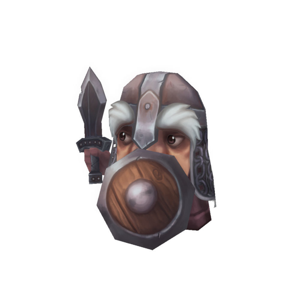 Micro Hero and Monster Set - Low Poly Hand Painted Low-poly 3D model_117