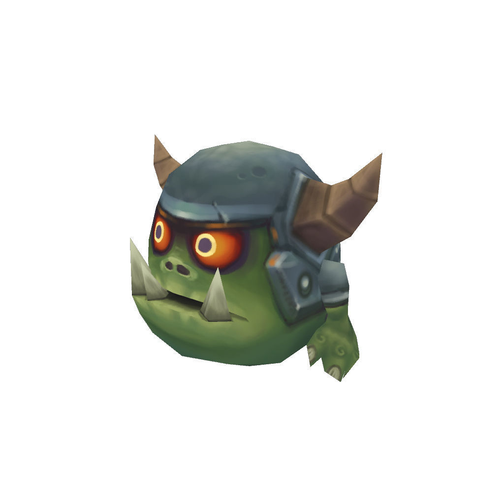 Micro Hero and Monster Set - Low Poly Hand Painted Low-poly 3D model_62